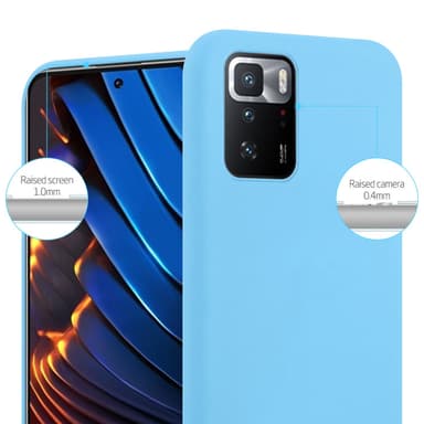 Deksel Xiaomi POCO X3 GT Silikon cover (blå)