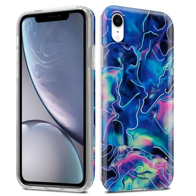 iPhone XR lommebokdeksel etui (blå)