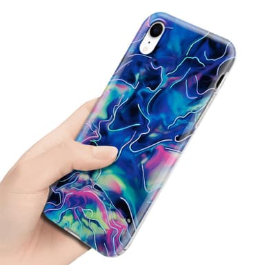 iPhone XR lommebokdeksel etui (blå)