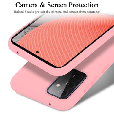 Samsung Galaxy A72 4G / 5G silikondeksel case (rosa)