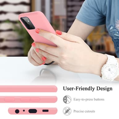Samsung Galaxy A72 4G / 5G silikondeksel case (rosa)