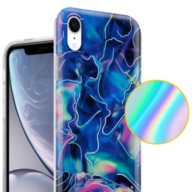 iPhone XR lommebokdeksel etui (blå)