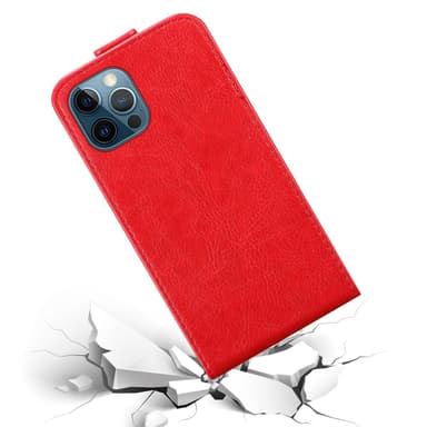iPhone 12 PRO MAX deksel flip cover (rød)