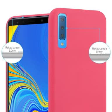 Deksel Samsung Galaxy A7 2018 Silikon cover (rød)