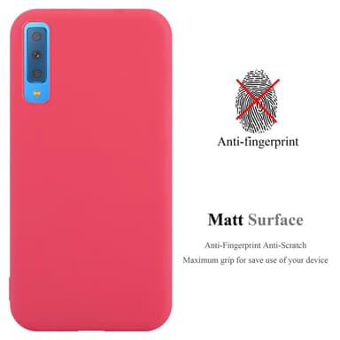 Deksel Samsung Galaxy A7 2018 Silikon cover (rød)