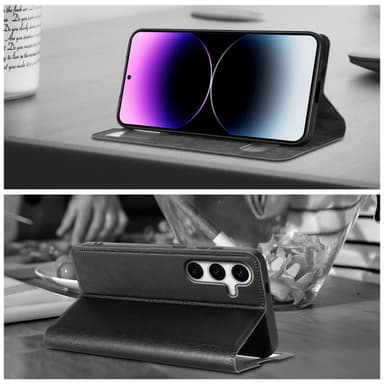 Samsung Galaxy S24 lommebokdeksel cover (Svart)
