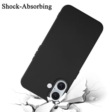 iPhone 16 silikondeksel case (svart)
