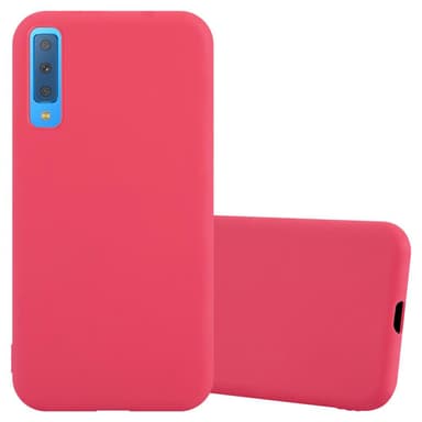 Deksel Samsung Galaxy A7 2018 Silikon cover (rød)