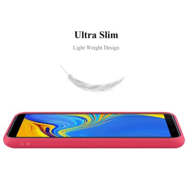 Deksel Samsung Galaxy A7 2018 Silikon cover (rød)