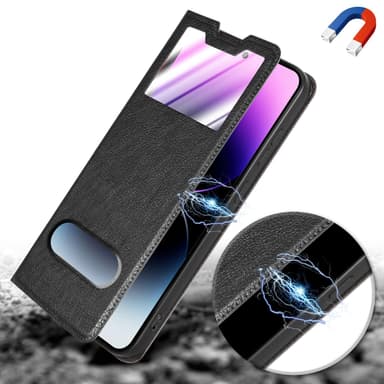Samsung Galaxy S24 lommebokdeksel cover (Svart)