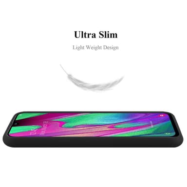 Deksel Samsung Galaxy A40 Silikon cover (svart)