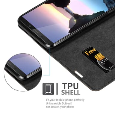 Cubot J7 lommebokdeksel case (brun)