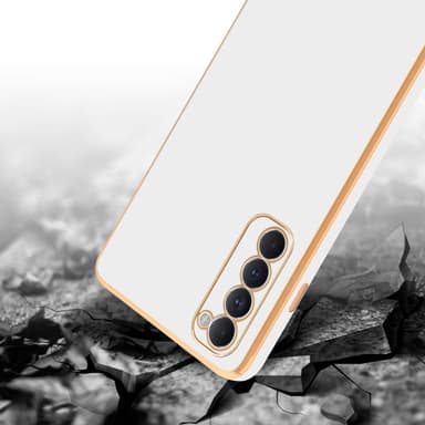 Oppo Reno4 PRO silikondeksel case (Hvit)