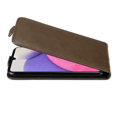 Samsung Galaxy A33 5G deksel flip cover (brun)