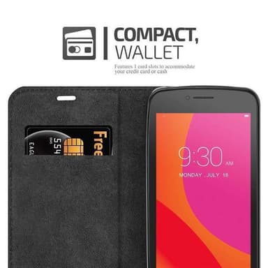 Lenovo A PLUS lommebokdeksel case (svart)