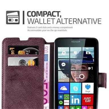 Nokia Lumia 640 lommebokdeksel etui (rød)