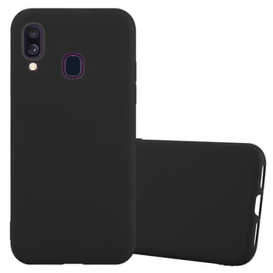 Deksel Samsung Galaxy A40 Silikon cover (svart)