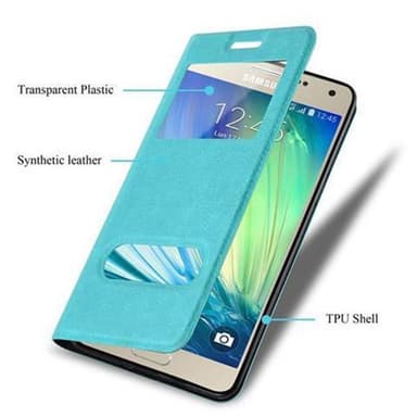 Samsung Galaxy A3 2015 lommebokdeksel cover (turkis)
