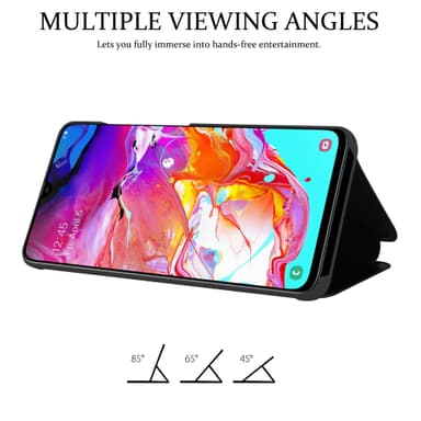 Samsung Galaxy A70 / A70s lommebokdeksel etui (svart)