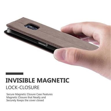 Samsung Galaxy S6 EDGE lommebokdeksel case (brun)