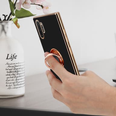 Samsung Galaxy NOTE 10 PLUS silikondeksel case (svart)