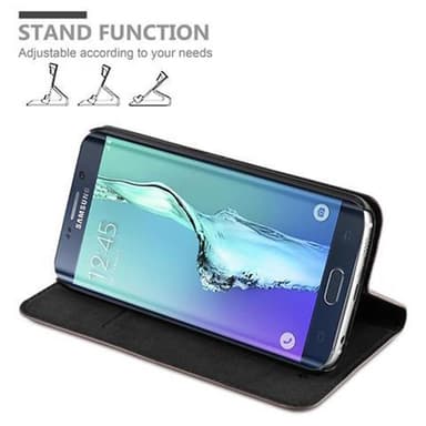 Samsung Galaxy S6 EDGE lommebokdeksel case (brun)