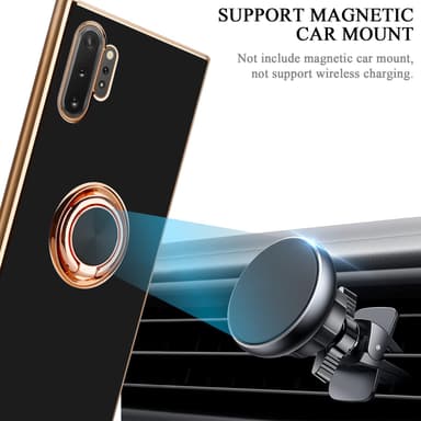 Samsung Galaxy NOTE 10 PLUS silikondeksel case (svart)