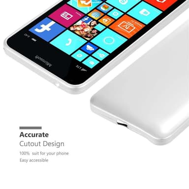 Deksel Nokia Lumia 640 XL Case Cover (sølv)