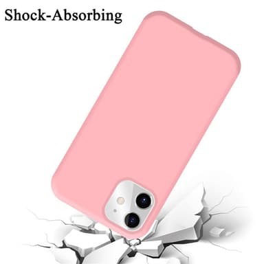 iPhone 11 silikondeksel case (rosa)