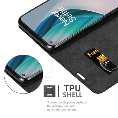 OnePlus Nord N10 5G lommebokdeksel case (svart)