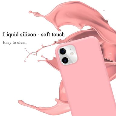 iPhone 11 silikondeksel case (rosa)