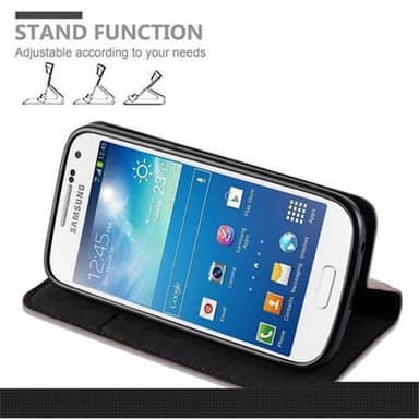 Samsung Galaxy S4 MINI lommebokdeksel case (brun)