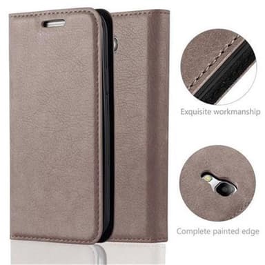 Samsung Galaxy S4 MINI lommebokdeksel case (brun)