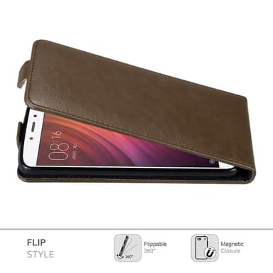 Xiaomi RedMi NOTE 4 deksel flip cover (brun)
