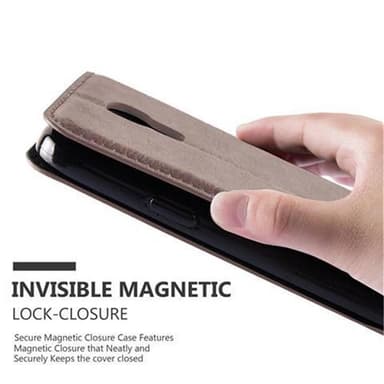 Samsung Galaxy S4 MINI lommebokdeksel case (brun)