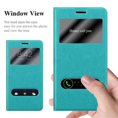 Huawei MATE 8 lommebokdeksel cover (turkis)