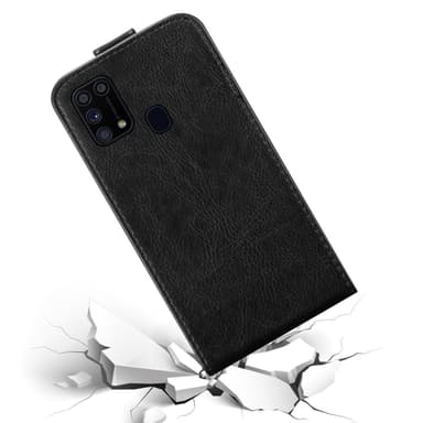 Samsung Galaxy M31 deksel flip cover (svart)