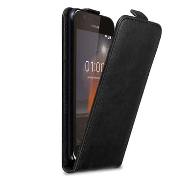 Nokia 1 2018 deksel flip cover (svart)
