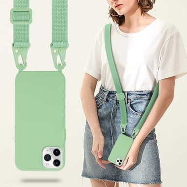 Deksel iPhone 11 PRO MAX med Halskjede (grønn)