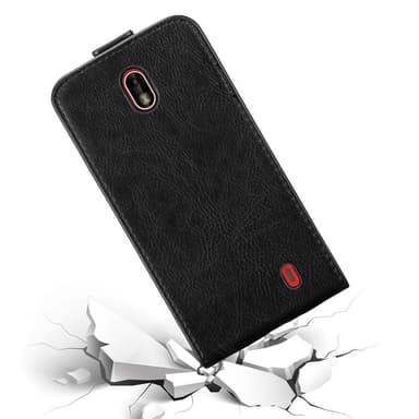 Nokia 1 2018 deksel flip cover (svart)