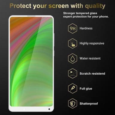 Xiaomi Mi MIX 2S Skjermbeskytter Skärmskydd (hvit)