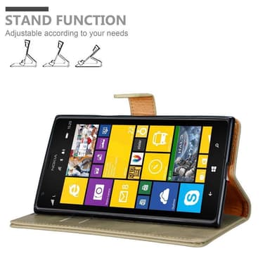 Nokia Lumia 1520 lommebokdeksel etui (brun)