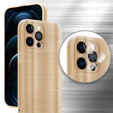 iPhone 12 PRO Silikondeksel Beskyttelse (gold)