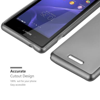 Deksel Sony Xperia E3 Case Cover (grå)