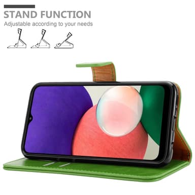 Samsung Galaxy A22 5G lommebokdeksel etui (grønn)