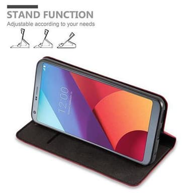 LG G6 lommebokdeksel case (rød)