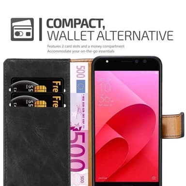 Asus ZenFone 4 Selfie PRO lommebokdeksel etui (svart)