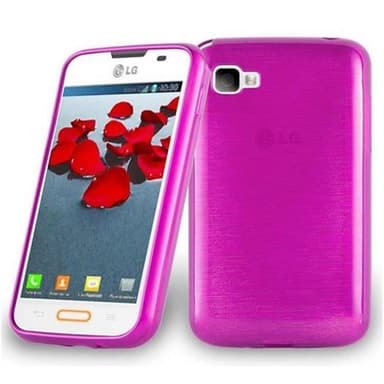 LG L4 II silikondeksel cover (rosa)