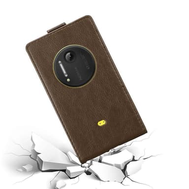 Nokia Lumia 1020 deksel flip cover (brun)