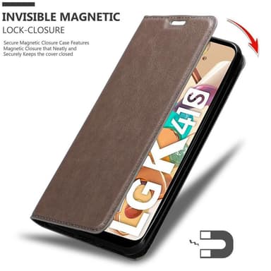 LG KQ51 lommebokdeksel case (brun)
